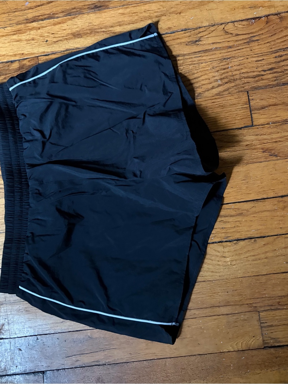 Victoria's Secret Black Athletic Shorts with White Piping